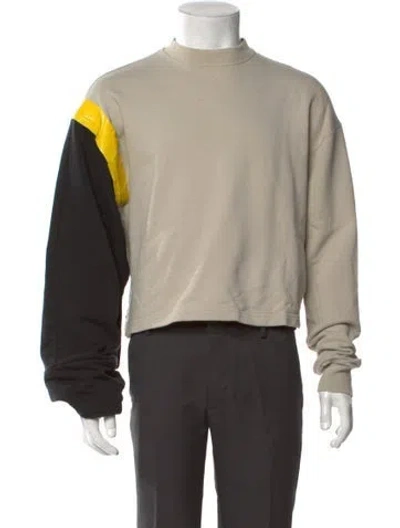 Pre-owned Raf Simons 2017 Colorblock Pattern Sweatshirt In Neutral