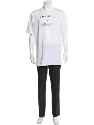 Pre-owned Raf Simons 2017 Graphic Print T-shirt In White
