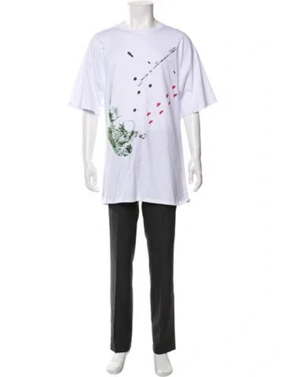 Pre-owned Raf Simons 2018 Graphic Print T-shirt In White
