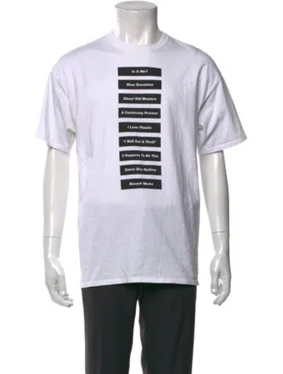 Pre-owned Raf Simons 2018 Peter Saville T-shirt In White