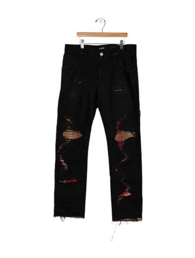 Pre-owned Raf Simons 2018 Straight-leg Jeans In Black