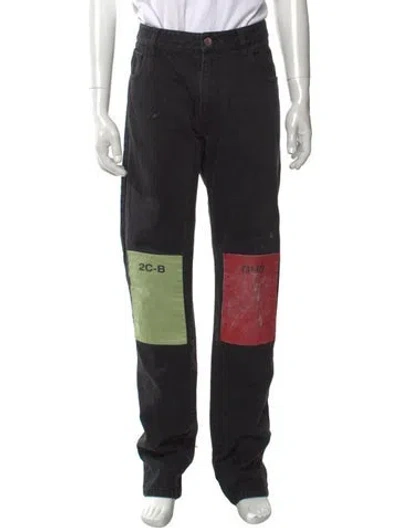 Pre-owned Raf Simons 2018 Straight-leg Jeans In Black
