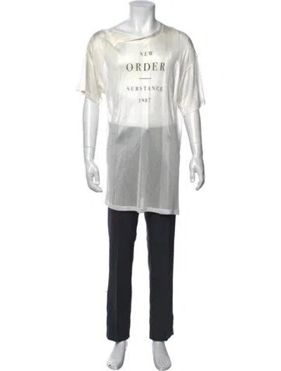 Pre-owned Raf Simons 2018 X Peter Saville New Order T-shirt In Neutrals