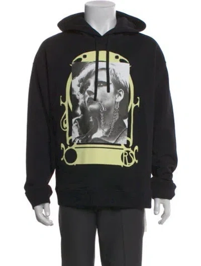 Pre-owned Raf Simons 2019 Graphic Print Hoodie W/ Tags In Black