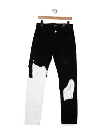 Pre-owned Raf Simons 2019 Straight-leg Jeans In Black
