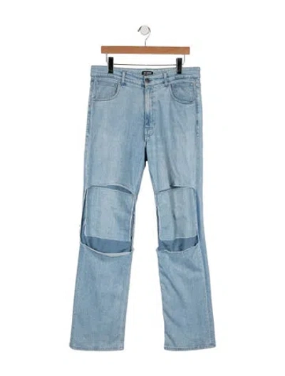 Pre-owned Raf Simons 2020 Bootcut Jeans In Blue