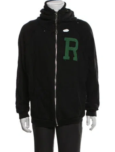 Pre-owned Raf Simons 2020 Graphic Print Jacket In Black