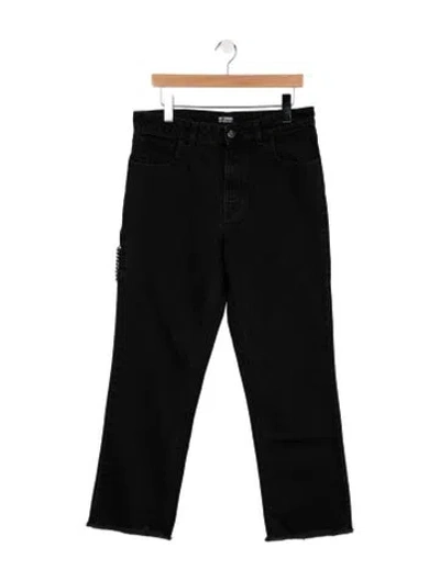 Pre-owned Raf Simons 2020 Straight-leg Jeans In Black