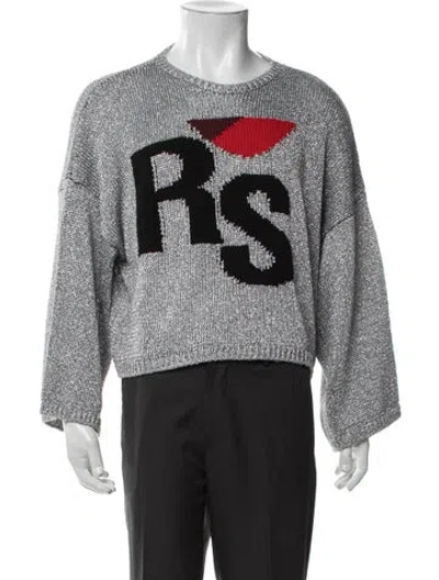 Pre-owned Raf Simons 2021 Graphic Print Pullover In Black