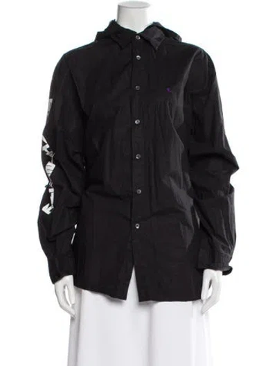 Pre-owned Raf Simons 2021 Hooded Shirt In Gray