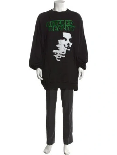 Pre-owned Raf Simons 2022 Graphic Print Sweatshirt In Black