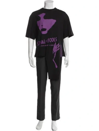 Pre-owned Raf Simons 2022 Graphic Print T-shirt In Black