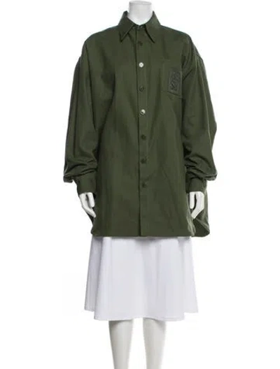Pre-owned Raf Simons 2022 Long Sleeve Shirt In Green