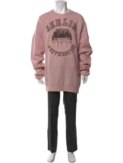 Pre-owned Raf Simons 2022 Merino Wool Pullover In Pink