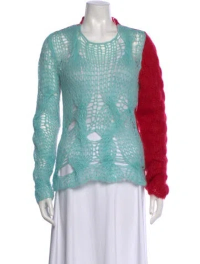 Pre-owned Raf Simons 2022 Mohair Sweater In Blue