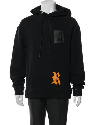 Pre-owned Raf Simons 2023 Graphic Print Hoodie In Black