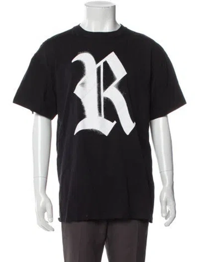 Pre-owned Raf Simons 2023 Graphic Print T-shirt In Black