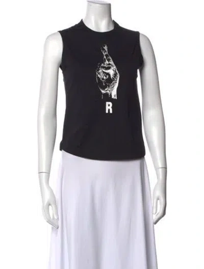 Pre-owned Raf Simons 2023 Graphic Print T-shirt In Black