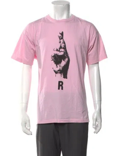 Pre-owned Raf Simons 2023 Graphic Print T-shirt In Pink