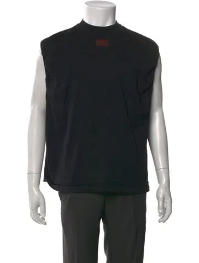 Pre-owned Raf Simons 2023 Mock Neck T-shirt In Black