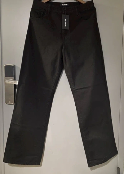 Pre-owned Raf Simons 2023ss Last Season Wide-leg Jeans In Black