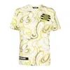 Raf Simons Hippie-inspired Allover Pattern Crew Neck T-shirt In Multi