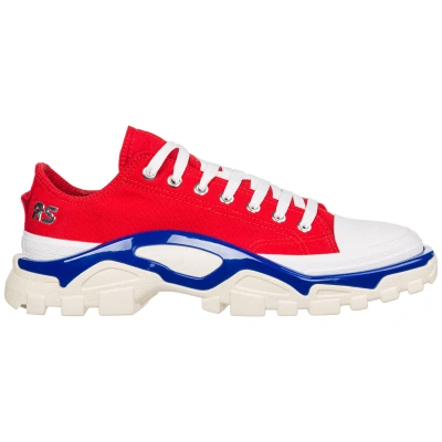 Pre-owned Raf Simons Adidas By  Sneakers Men Rs Detroit Runner Ee79363 Cotton Logo Detail In Red