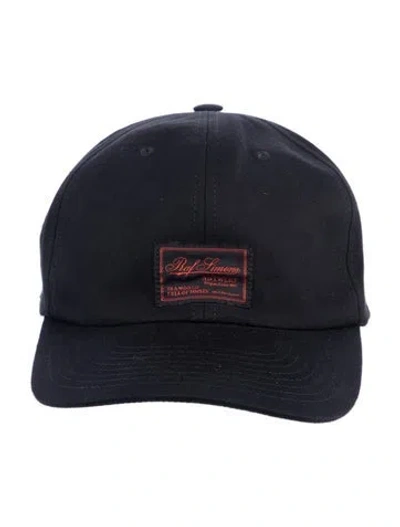 Pre-owned Raf Simons Adjustable Embroidered Baseball Hat In Black/red