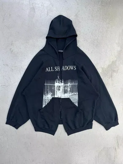 Pre-owned Raf Simons All Shadows Hoodie Outerwear- Dmc In Black
