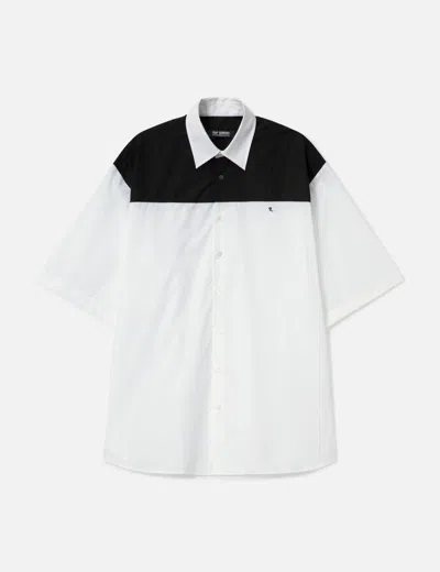 Raf Simons American Bicolor Embroidered Shirt In Multi