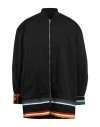 Raf Simons & Sterling Ruby Man Overcoat & Trench Coat Black Size 42 Cotton, Elastane In Black