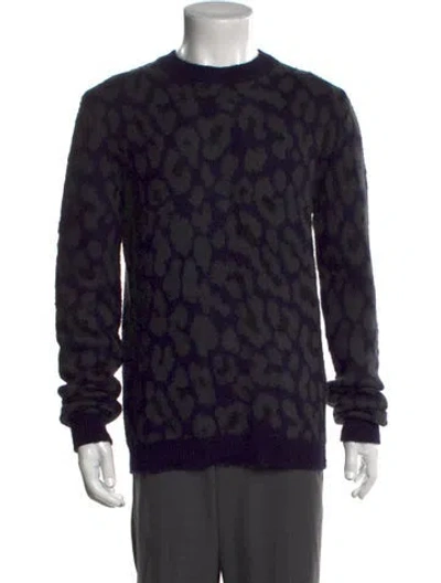 Pre-owned Raf Simons Animal Print Crew Neck Pullover In Multi