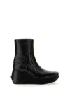 Raf Simons Chic Ankle Boot With Square Toe And 8.5 Cm Heel