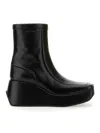 RAF SIMONS ANKLE BOOTS WITH SQUARE TOE