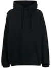 Raf Simons Black Cut-out Cotton Hoodie