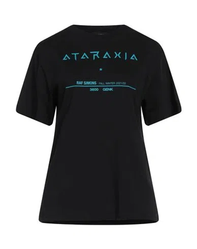 RAF SIMONS RAF SIMONS ATARAXIA WOMAN T-SHIRT BLACK SIZE L COTTON