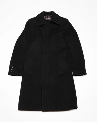 Pre-owned Raf Simons Autumn-winter 1999/00 Wool Trench Coat In Black