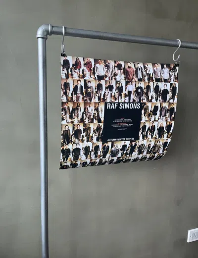 Pre-owned Raf Simons A/w 1997 "teenage Summercamp" Runway Poster In Black
