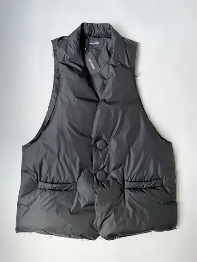 Pre-owned Raf Simons A/w 21 Oversized Padded Vest In Black