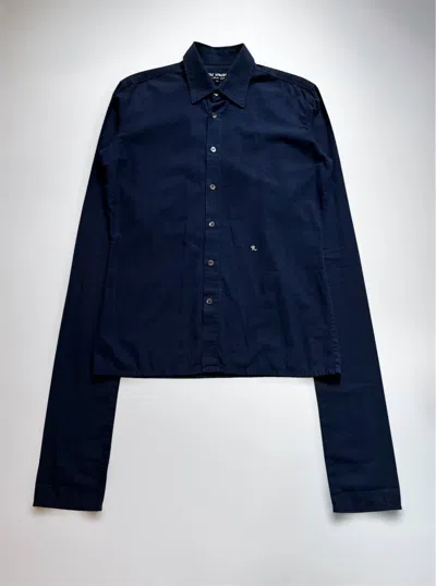 Pre-owned Raf Simons Aw01-02' ‘riot! Riot! Riot!' Button Up In Blue