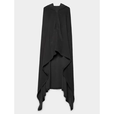 Pre-owned Raf Simons Aw04 Waves Cape In Black