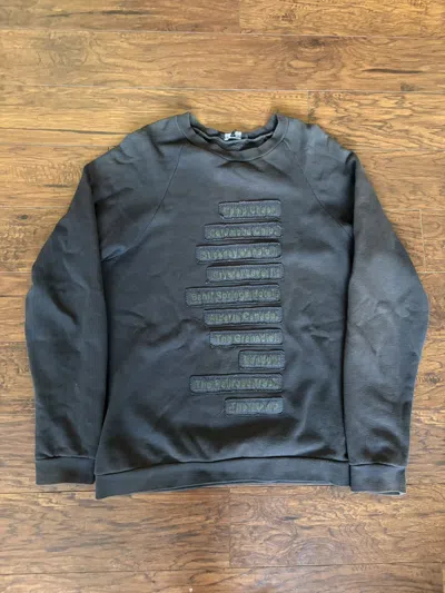 Pre-owned Raf Simons Aw05 Haunted Places Crewneck In Multi
