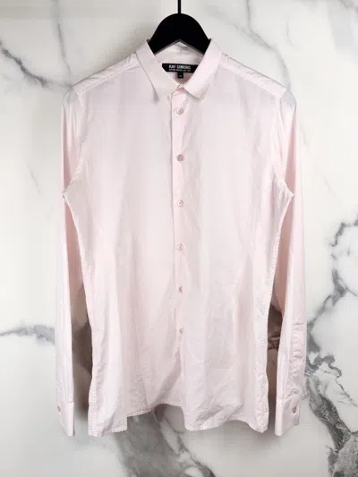 Pre-owned Raf Simons Aw07  Double Collar Button Up Shirt Pink