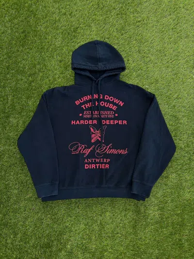 Pre-owned Raf Simons Aw19 Burning Down The House” Hoodie