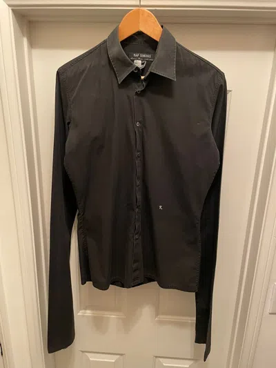 Pre-owned Raf Simons Aw1998 Radioactivity Elongated Sleeve Shirt In Black
