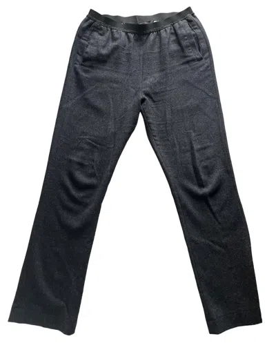 Pre-owned Raf Simons Aw20/21 Cotton Wool Wide Leg Pants In Black