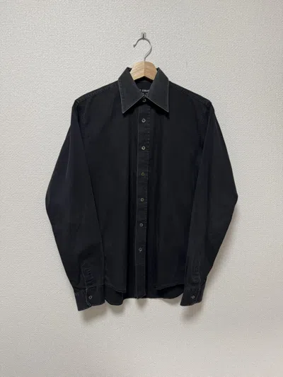 Pre-owned Raf Simons Aw98 “radioactivity” Goth Button Up Shirt In Black