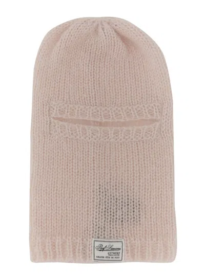 Raf Simons Balaclava With Logo In Pink