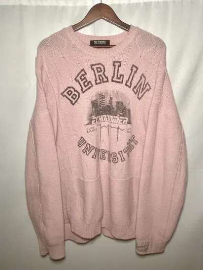 Pre-owned Raf Simons Berlin Knit Sweater In Pink