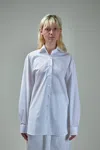 Raf Simons Big Fit Classic Shirt K.a.m Patch On Back In White